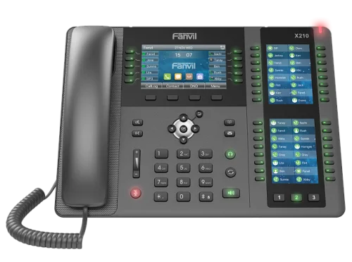 Телефон Fanvil X210 Консоль мониторинга и оповещения (SIP-телефон), 106 DSS, 20 SIP-акк., 4,3 + 2 x 3,5 Цвет. Экран, POE, БП в комп., 2x1 Gbps (X210#TRL)
