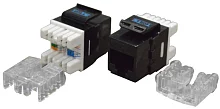 Модуль Keystone RJ45, Cat.6, UTP, 180 градусов, черный (TWT-OK45UTP180/ 6-BK) (TWT-OK45UTP180/6-BK)