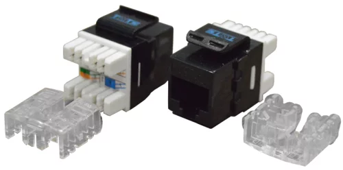 Модуль Keystone RJ45, Cat.6, UTP, 180 градусов, черный (TWT-OK45UTP180/ 6-BK) (TWT-OK45UTP180/6-BK)