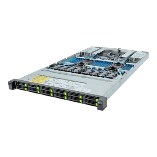 Шасси серверное Gigabyte Server Platform R183-S96 / 1U / 2xIntel (Gen 4/ 5) / 2xHS / 32xDIMM / 12xSFF NVME/ SAS/ SATA / 2xGbE / 2xOCP 3.0 / 2xFHHL / 2x1600W / Rails (R183-S96-AAV1)