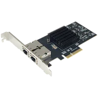 Сетевая карта/ 10G Dual RJ-45 PCIe Gen4 x4 5-Speed Multi-Gigabit Network Adapter (Intel E610-XAT) (N-1320)