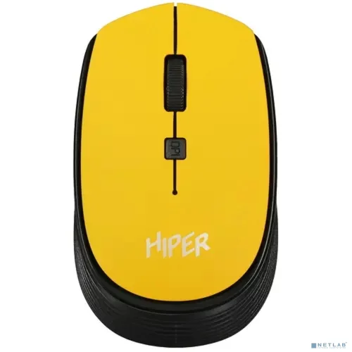Мышь HIPER беспроводная HOMW-085 {1600dpi, желтый, USB, 4кнп}