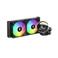 Система водяного охлаждения Ocypus Sigma L24 BK ARGB, 240mm, LCD Pump 2.4", 2x120mm ARGB fans, LGA115X/1200/1700/18XX, AM4/AM5