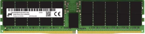 Оперативная память Micron DDR4 RDIMM 16GB 1Rx4 3200 MHz ECC Registred MTA18ASF2G72PZ-3G2, 1 year, OEM