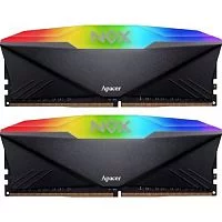 Apacer DDR4 16GB 3200MHz UDIMM NOX RGB Black Gaming Memory (PC4-25600) CL16 1.35V Kit (2x8GB) Intel XMP 2.0, Heat Sink (Retail) 1024*8 3 years (AH4U16G32C28YNBAA-2)
