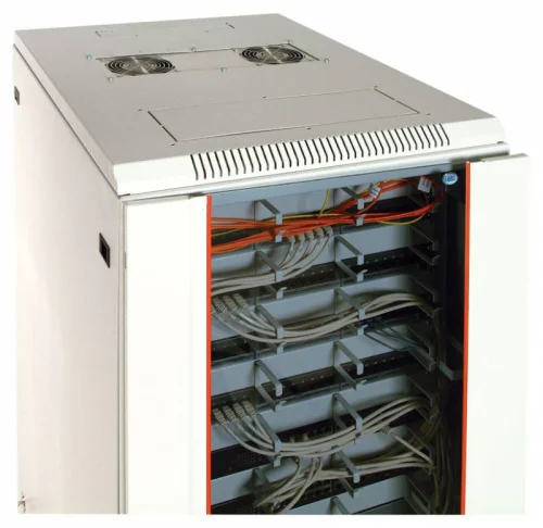 Шкаф телекоммуникационный напольный 42U (600x800) дверь стекло (3 места) (ШТК-М-42.6.8-1ААА) фото 9