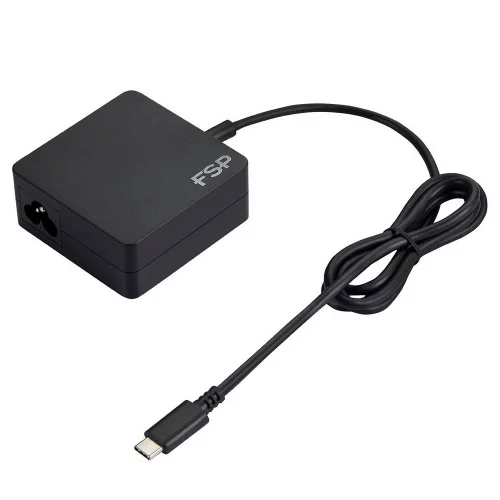 Адаптер питания FSP NB C 65W (FSP065-A1BR3) AC-DC 65W Adapter, Вход C6 (для ноутбучного кабеля), Кабель 1000мм, Выход USB Type-C, 5V/ 9V/ 12V/ 15V/ 20V автовыбор. RETAIL (PNA0652606)