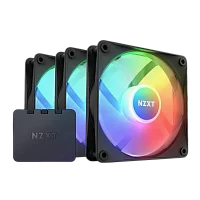 Кулер для корпуса ПК/ Case Cooler NZXT F120 RGB Core Triple Pack (120x120x25mm, 4-pin PWM, RGB, 78.86CFM, 33.88dBA, 1800RPM, Black, 3pcs) (RF-C12TF-B1)