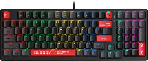 Клавиатура A4Tech Bloody S98 механическая черный/красный USB for gamer LED (S98 RED)