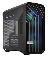Корпус ПК без блока питания/ Case Fractal Design Torrent Compact RGB TG Light Tint, Midi-Tower, 2x180mm RGB, 2xUSB-A 3.2 + 1xUSB 3.2 Type-C E-ATX, SSI-CEB, ATX, mATX, mITX Black (FD-C-TOR1C-02)