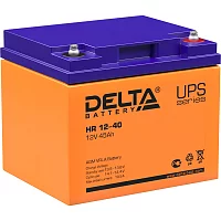 Батарея DELTA серия HR, HR 12-40, напряжение 12В, емкость 45Ач (разряд 10 часов), макс. ток разряда (5 сек.) 450А, макс. ток заряда 12А, свинцово-кислотная типа AGM, клеммы под болт М6, ДxШxВ 198х166х170мм., вес 14.8кг., срок службы 10-12 лет./ Battery D
