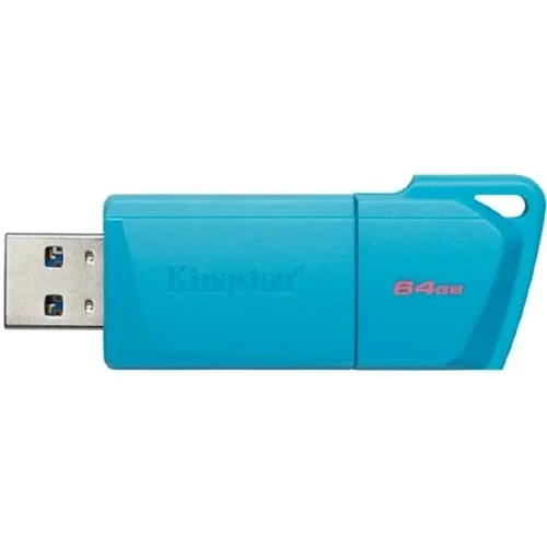 Kingston USB Drive 64GB USB 3.2 DT Exodia M DTXM - NEON (AQUA BLUE)  (KC-U2L64-7LB)