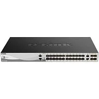 Коммутатор/ Managed L3 Stackable Switch 24x1000Base-X SFP, 2x10GBase-T, 4x10GBase-X SFP+, CLI, 1000Base-T Management, RJ45 Console, USB, RPS, Dying Gasp (DGS-3130-30S/B1A)