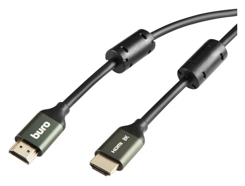 Кабель аудио-видео Buro HDMI (m)/HDMI (m) 3м. феррит.кольца позолоч.конт. черный (BHP-HDMI-2.1-3G)