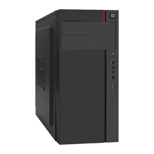 Exegate EX299324RUS Корпус Miditower ExeGate AA-440U-UNS500 (ATX, БП UNS500 с вент. 12см, 2*USB+1*USB3.0, аудио, черный)