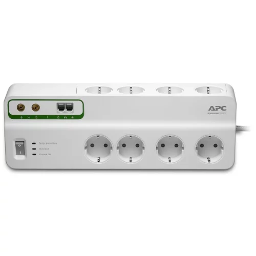 Сетевой фильтр APC Performance SurgeArrest, 8 розеток, защита тел. и коакс. линий, 230 В (PMF83VT-RS) фото 4