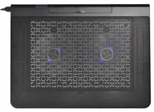 Подставка для ноутбука Buro BU-LCP170-B214 17398x300x29мм 2xUSB 2x 140ммFAN 926г металлическая сетка/ пластик черный
