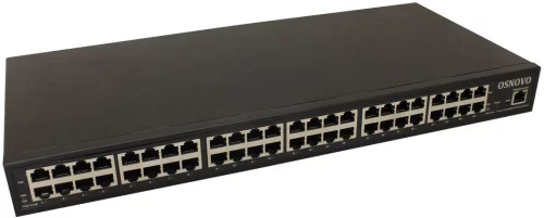 PoE-инжектор OSNOVO Midspan-24/370RGM Управляемый PoE-инжектор Gigabit Ethernet на 24 порта. Соответствует стандартам PoE IEEE 802.3af/at. Автоматическое определение PoE устройств. Мощность PoE на порт - до 30W. С
