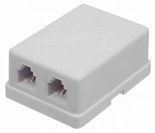 Настенная коробка 2 порта для Keystone (TWT-SA2-WH)