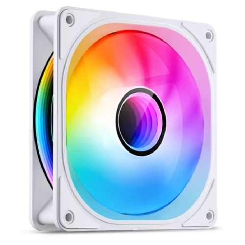 Кулер для корпуса/ Case Cooler JONSBO FR-606WR Reverse (120x120x25mm, 4-pin PWM, ARGB, 35.99CFM, 26.5dBA, 1500RPM, White) фото 4