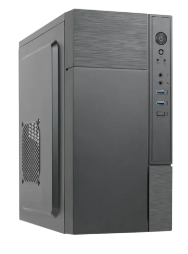 Корпус с блоком питания 450Вт./ Case Forza mATX case, black, w/PSU 450W 12cm, w/2xUSB3.0, w/pwr cord, w/o FAN (FZ-017-SX450R-U32)