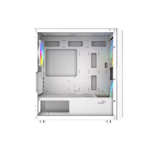 Корпус Компьютер без блока питания/ Case SAMA S30 White, Midi-Tower, TG, 2x140mm + 1x120mm ARGB, 1xUSB 3.0 + 1xUSB 3.1 Type-C, mATX, mITX White (S30-WHMPA3X1-GL)
