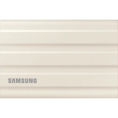 Внешние HDD и SSD/ Samsung External SSD T7 Shield, 2TB, Type C-to-C/A, USB 3.2 Gen2, R/W 1050/1000MB/s, IP65, 88x59x13mm, 98g, Beige (12 мес.) (MU-PE2T0K/WW)