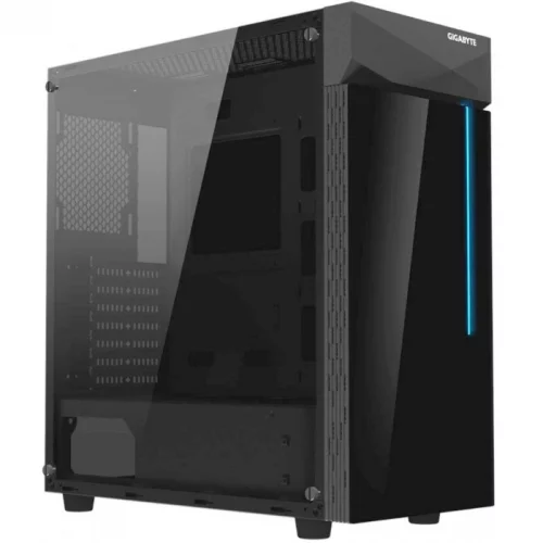 Корпус Gigabyte C200 GLASS, черный, без БП, ATX, 2x3.5