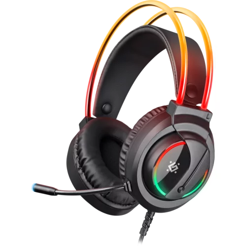 Гарнитура GAMING FLAME BLACK RGB 64555 DEFENDER