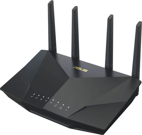 Маршрутизатор Asus RT-AX5400 AX5400 10/ 100/ 1000 компл.:устройство/ крепления/ адаптер черный (упак.:1шт)
