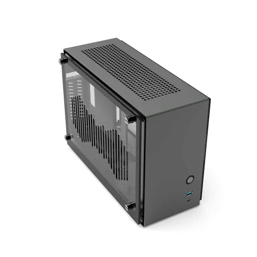 ZALMAN M2 MINI, MITX, ALUMINIUM, GRAY, WINDOWx2, RISER CARD, 2x3.5