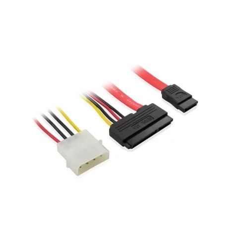 Комплект SATAII-кабелей 0.5m GCR GC- ST301 SATAII 22pin(15pin+7pin) AM / Molex 4pin AM / .SATAII 7pin AM, пакет (GC-ST301)