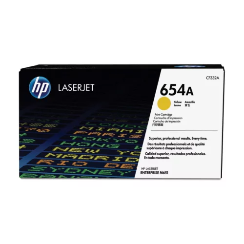 Картридж HP 654A желтый / 15000 страниц (CF332AC)