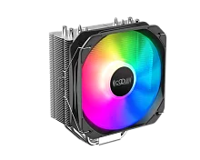 Кулер для процессора/ CPU Cooler PCCooler PALADIN 400 ARGB (200W, 4-pin PWM, 157mm, Al/Cu, 4x6mm, ARGB, 1x130mm, 76.85CFM, 29dBA, 1600RPM, S: 1851/1700/1200/115X, AM5/AM4, silver, black)