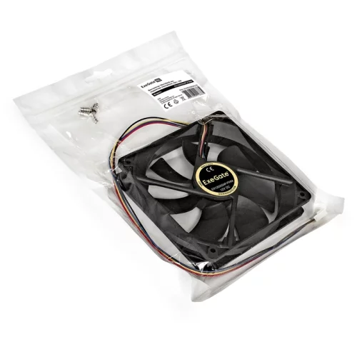 Exegate EX283393RUS Вентилятор ExeGate E12025S4P-PWM, 120x120x25 мм, подшипник скольжения, 4pin, PWM, 25dBA фото 5