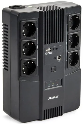 Источник бесперебойного питания Бастион Skat 600 AI 360Вт 600ВА черный (8998) (8998#MLN)