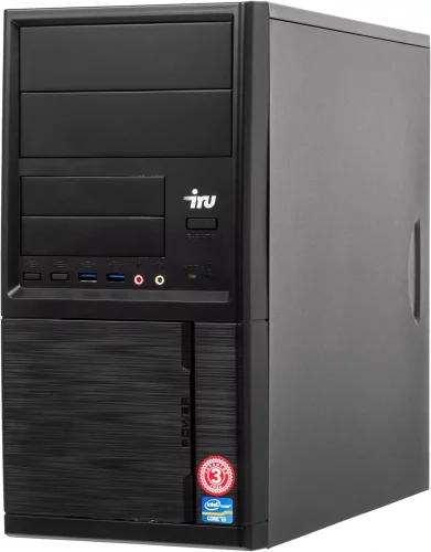 Компьютер IRU Опал 512 MT PG G5420 (3.8) 8Gb SSD240Gb UHDG 610 без ОС GbitEth 400W черный (RUS) (1478337)