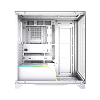 Корпус без блока питания/ Case HSPD F550, Mid Tower, White, TG, 0.7 SPCC, no fans ATX, mATX, mITX 185/ 420/ 200mm 3x2.5", 3x3.5", 7xPCI 1xUSB-A 3.0, 1xUSB-C 433x245x473mm (F550-TGWH)