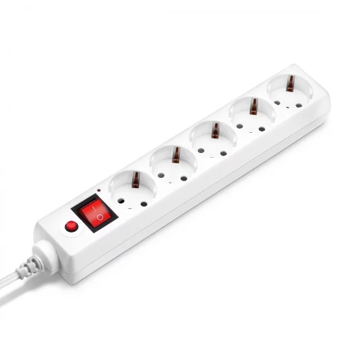 Сетевой фильтр Buro 500SH-1.8-UPS-W 1.8м (5 розеток) белый (коробка) фото 2