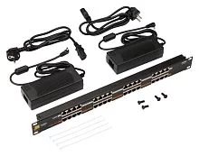 Панель POE 19", 16 портов, с двумя блоками питания 48V, 120W (LAN-PP16-POE/ A2) (LAN-PP16-POE/A2)