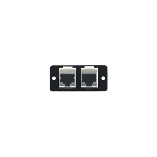 Модуль-переходник с 2 проходными разъемами RJ-45; цвет черный [85-3002099] (W4545(B))