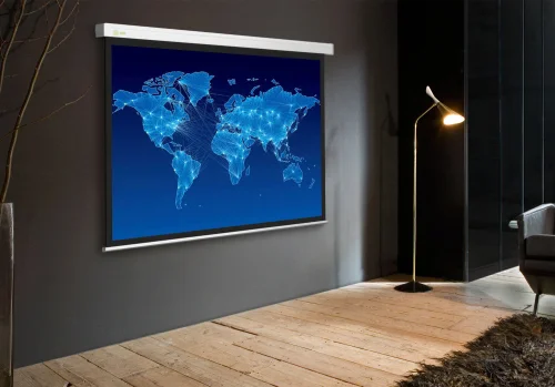 Экран Cactus Wallscreen CS-PSW-150x150 150 x 150см 1:1 настенно-потолочный рулонный белый фото 3