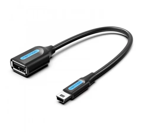 Адаптер переходник Vention OTG USB 2.0 AF/mini B 5pin - 0.15м (CCTBB)