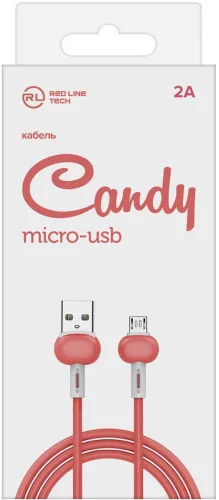 Кабель Redline Candy УТ000021984 USB (m)-micro USB (m) 1м красный фото 2
