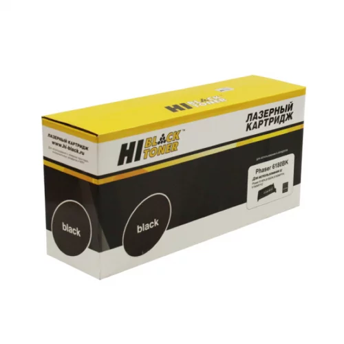 Картридж Hi-Black HB-113R00726, черный, 8000 страниц, для Xerox Phaser 6180n/6180MFP, восстановленный (98999918301)