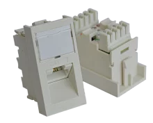 Вставка RJ-45 UTP Cat.5E, 22.5x45 мм угловая, с маркировкой, белая (TWT-SIP-RJ45/ A-WH) (TWT-SIP-RJ45/A-WH)