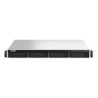 Сетевое хранилище без дисков/ SMB QNAP TS-464U-RP-8G NAS 4 HDD trays, rackmount 1U, 2 PSU. 4-core Intel Celeron N5105/N5095 2.0-2.9 GHz, 8 GB RAM MAX, 2x2.5 Gigabit Ethernet, 4xUSB, 1xHDMI . PCIe Gen 3 x2 , W/o rail kit RAIL-B02