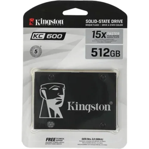 Твердотельный накопитель Kingston SKC600 512G (SKC600/512G) Твердотельный накопитель Kingston KC600 SSD 2.5 512GB SATA III 550/ 520MB/ s IOPS 90K/ 80K MTBF 1M (SKC600/ 512G) (SKC600/512G) фото 3