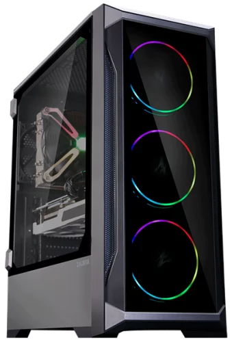 ZALMAN Z8 TG, ATX, BLACK, FRONT TG, WINDOW, 2xCOMBO (3.5 OR 2.5), 4x2.5, 1xUSB2.0, 2xUSB3.0, FRONT 3x120mm ARGB, REAR 1x120mm