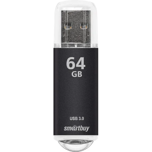 Smartbuy USB Drive 64Gb V-Cut Black SB64GBVC-K3